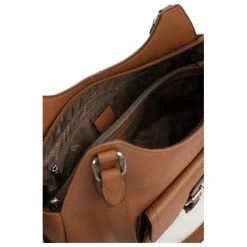 Sac porté épaule 2 anses MIRABELLE Tan en cuir Willa beige moyen