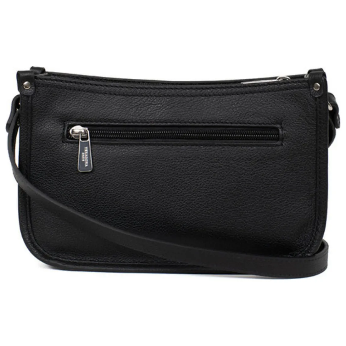 Sac porté travers CONFORT Noir en cuir Ora