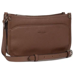 Sac porté travers CONFORT Cognac en cuir Hazel
