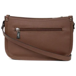 Sac porté travers CONFORT Cognac en cuir Hazel