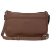 Sac porté travers CONFORT Écorce en cuir Lucy marron