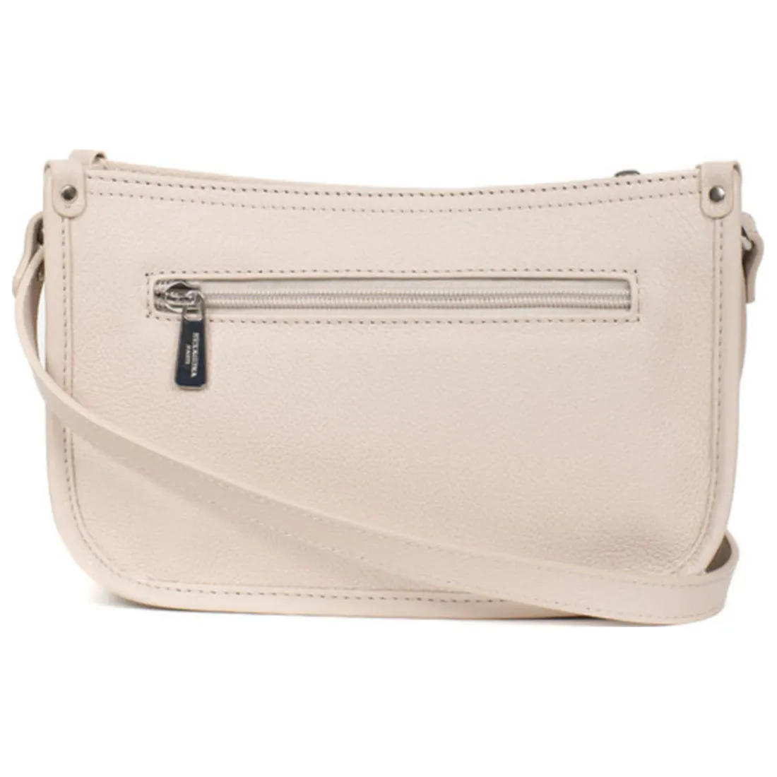 Sac porté travers CONFORT Ivoire en cuir Vivi