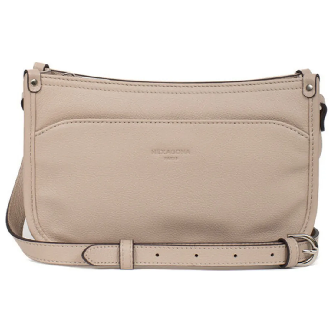 Sac porté travers CONFORT Naturel en cuir Beth