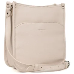 Sac porté travers CONFORT Ivoire en cuir Skye