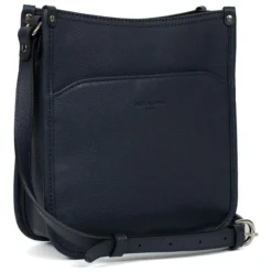 Sac porté travers CONFORT Marine en cuir Pia