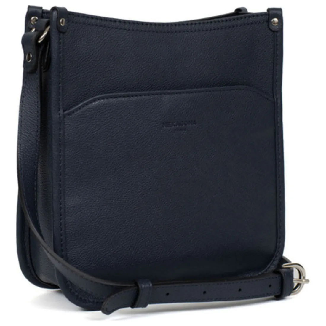 Sac porté travers CONFORT Marine en cuir Pia