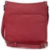 Sac porté travers CONFORT Rouge foncé en cuir Ula
