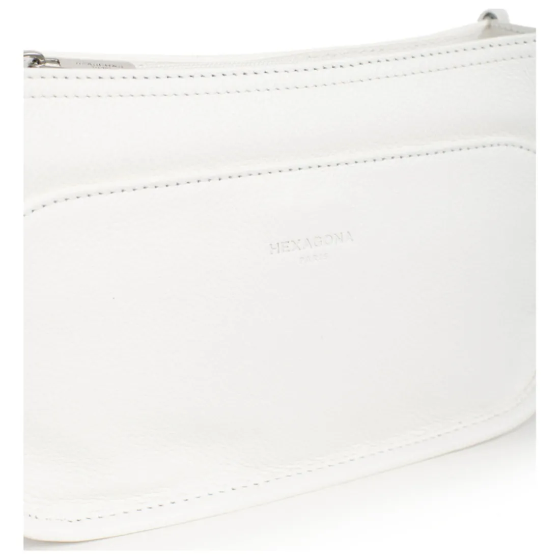 Sac porté travers CONFORT Blanc en cuir Gigi