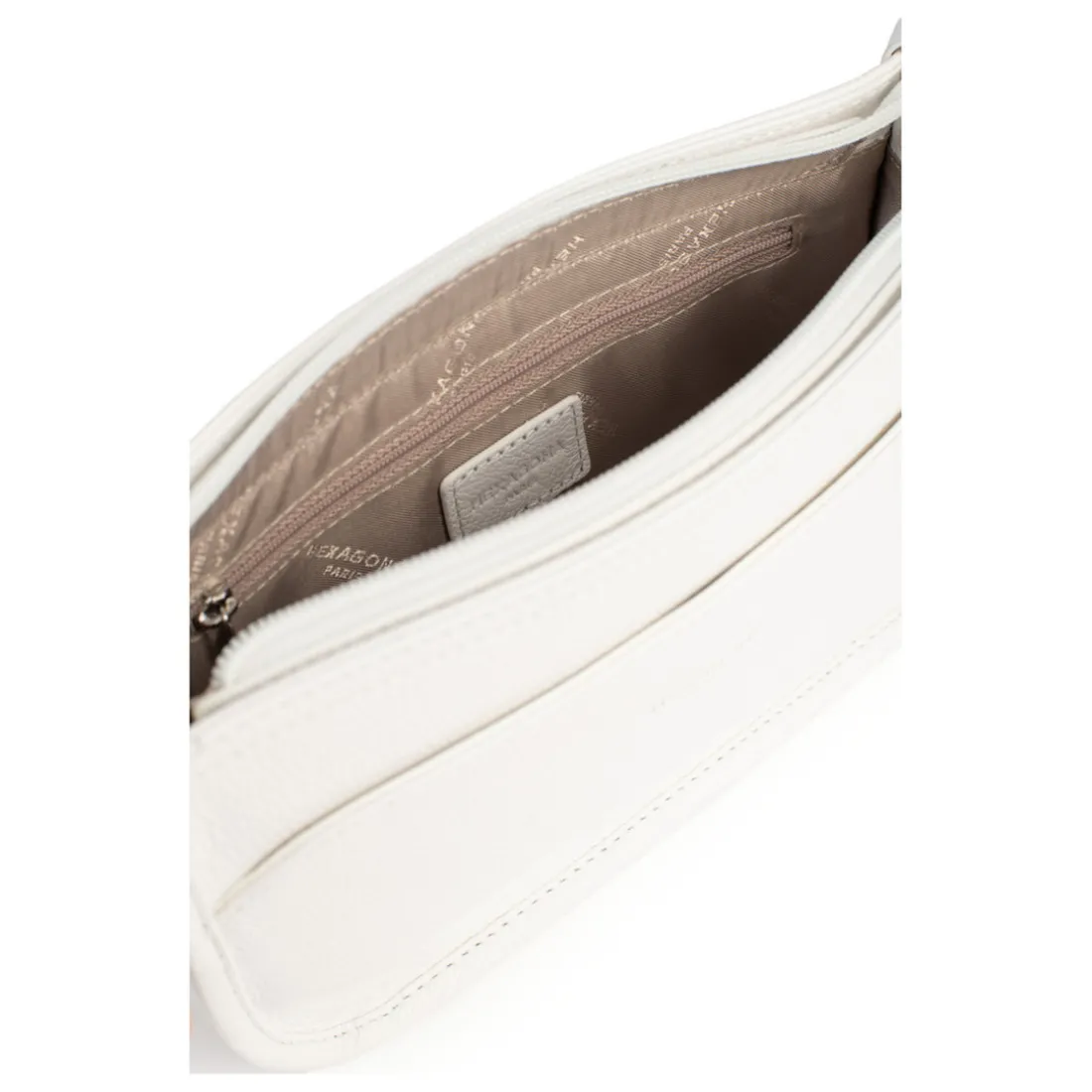 Sac porté travers CONFORT Blanc en cuir Gigi