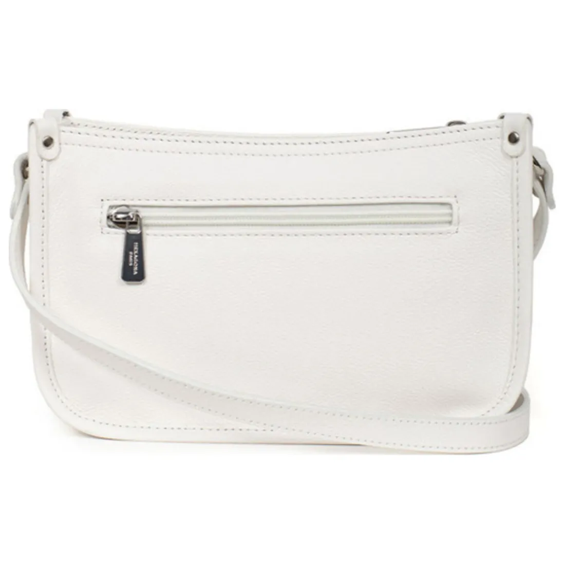 Sac porté travers CONFORT Blanc en cuir Gigi