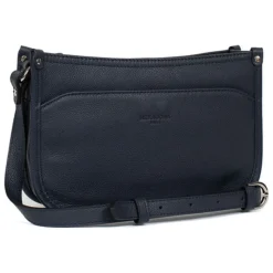 Sac porté travers CONFORT Marine en cuir Kai