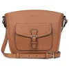 Sac porté travers MIRABELLE Tan en cuir Opal beige moyen