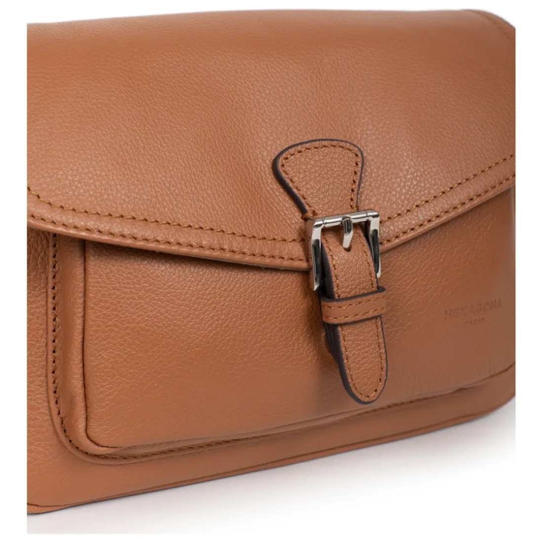 Sac porté travers MIRABELLE Tan en cuir Skye beige moyen