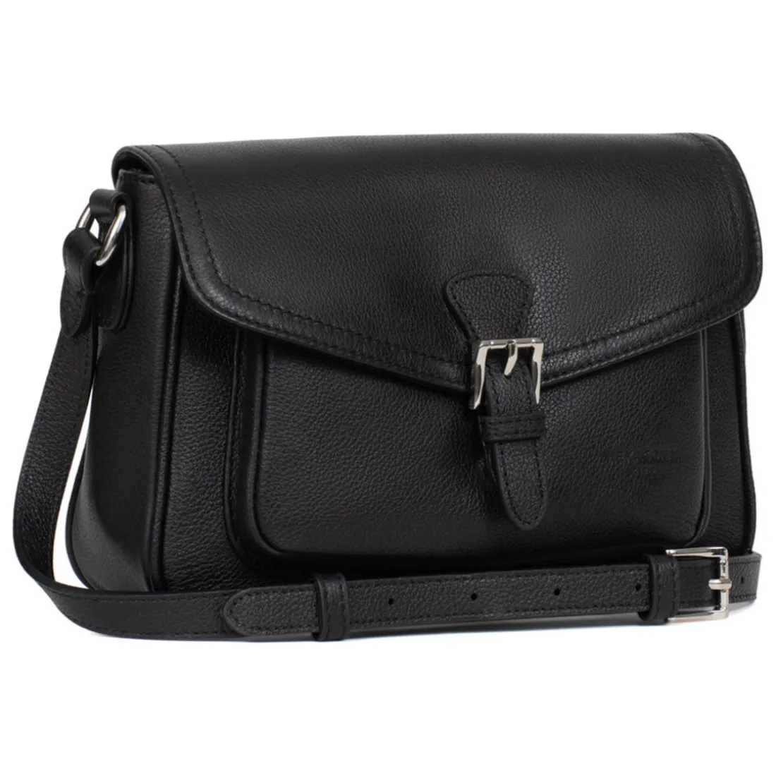 Sac porté travers MIRABELLE Noir en cuir Vivi