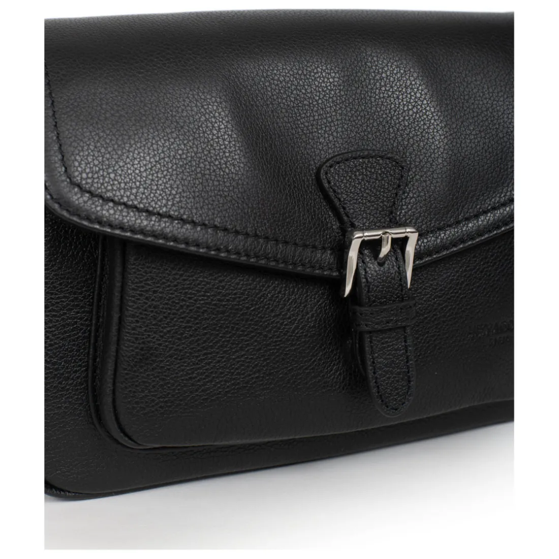 Sac porté travers MIRABELLE Noir en cuir Vivi