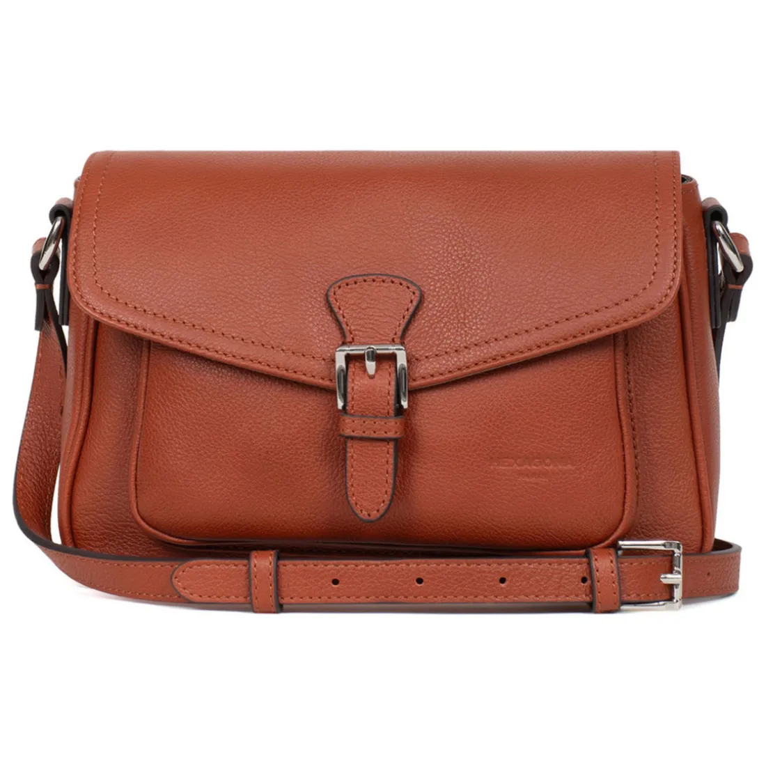 Sac porté travers MIRABELLE Terre en cuir Tara