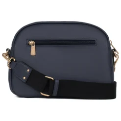 Sac porté travers TAIMA Bleu nuit en cuir Fleur