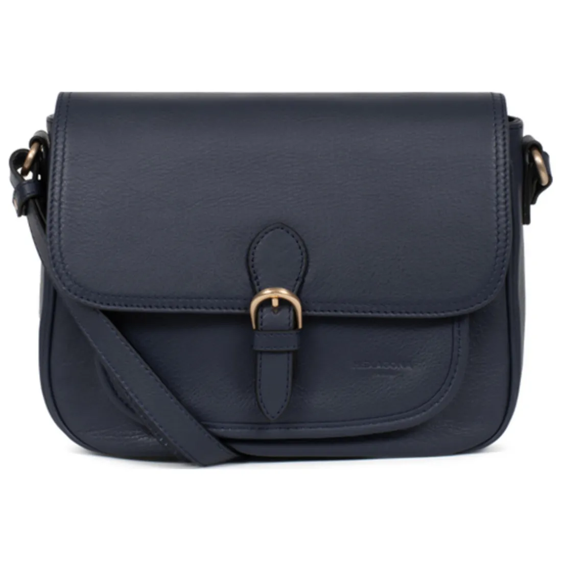 Sac porté travers TAIMA Bleu nuit en cuir Beth