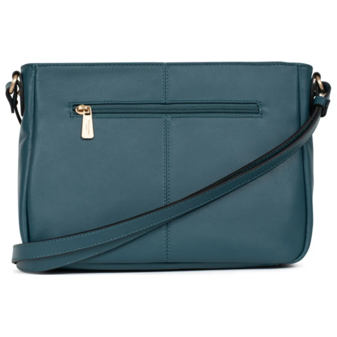 Sac porté travers TAIMA Bleu pétrole en cuir Gail