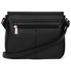 Sac porté travers TAIMA Noir en cuir Zadie
