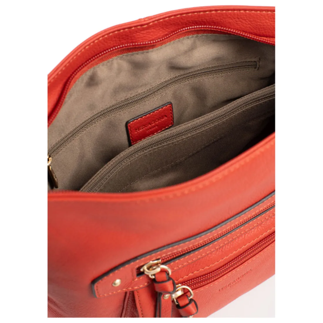 Sac porté travers TAIMA Orange en cuir Vera