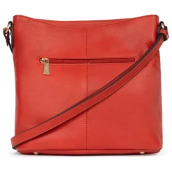 Sac porté travers TAIMA Orange en cuir Vera