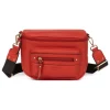 Sac porté travers TAIMA Orange en cuir Adele