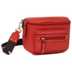 Sac porté travers TAIMA Orange en cuir Adele