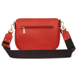 Sac porté travers TAIMA Orange en cuir Adele