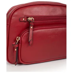 Sac porté travers TAIMA Rouge foncé en cuir Ella