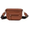 Sac porté travers TAIMA Terre en cuir Elle