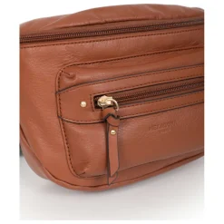 Sac porté travers TAIMA Terre en cuir Elle
