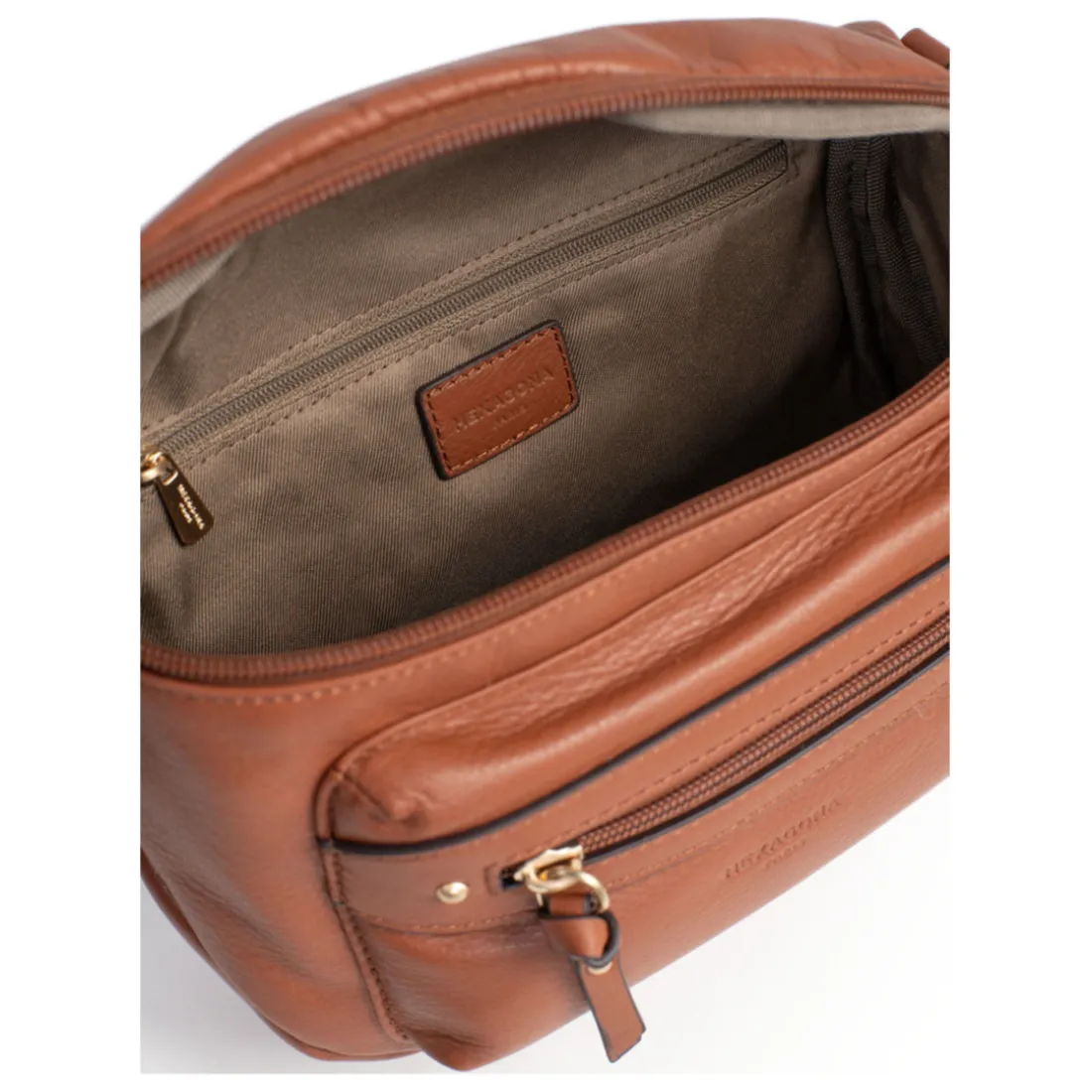 Sac porté travers TAIMA Terre en cuir Elle