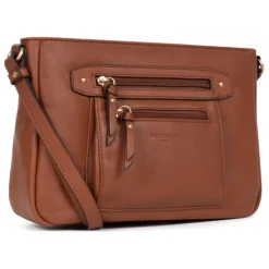 Sac porté travers TAIMA Terre en cuir Aria