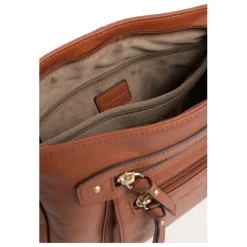 Sac porté travers TAIMA Terre en cuir Aria