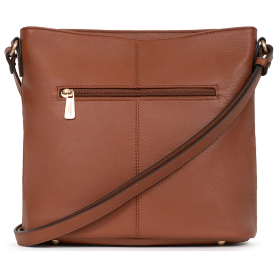 Sac porté travers TAIMA Terre en cuir Ines