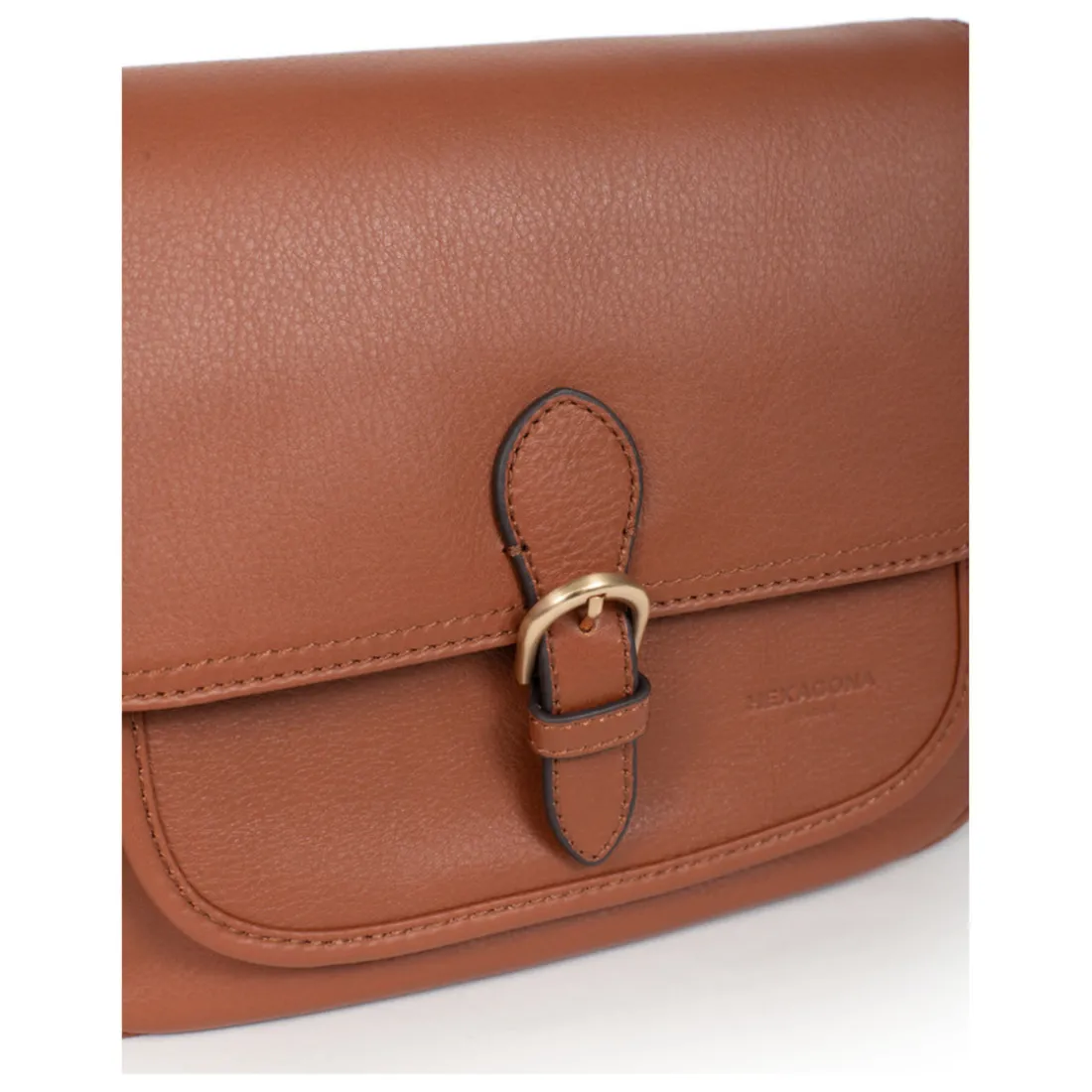Sac porté travers TAIMA Terre en cuir Ode