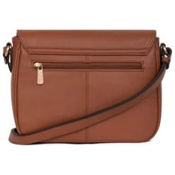 Sac porté travers TAIMA Terre en cuir Ode