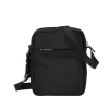 Sac porte travers noir polyester en cuir