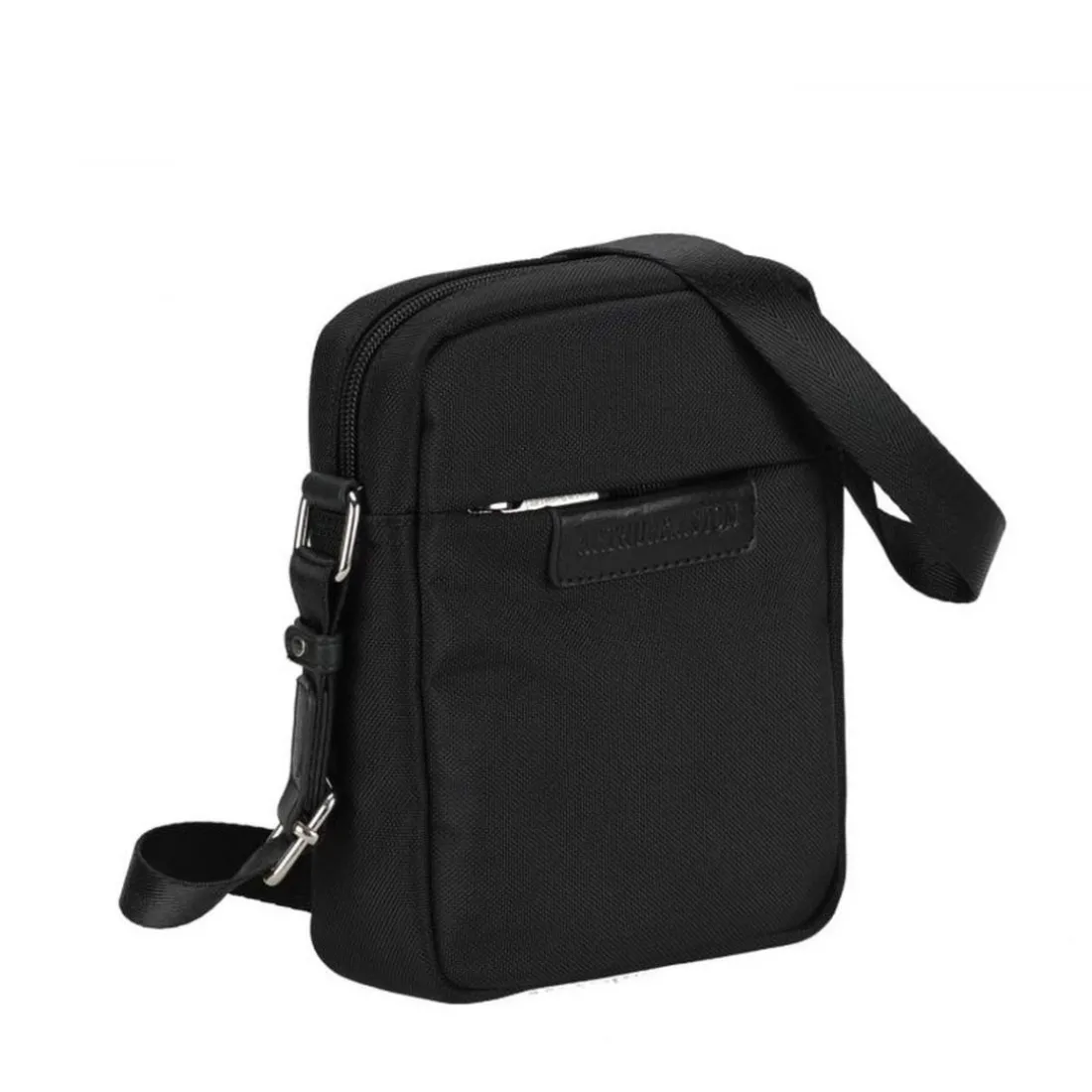 Sac porte travers noir polyester en cuir