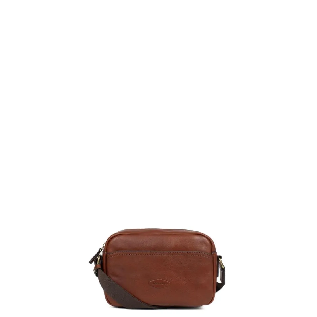 Sac reporter STUART Marron en cuir Anna