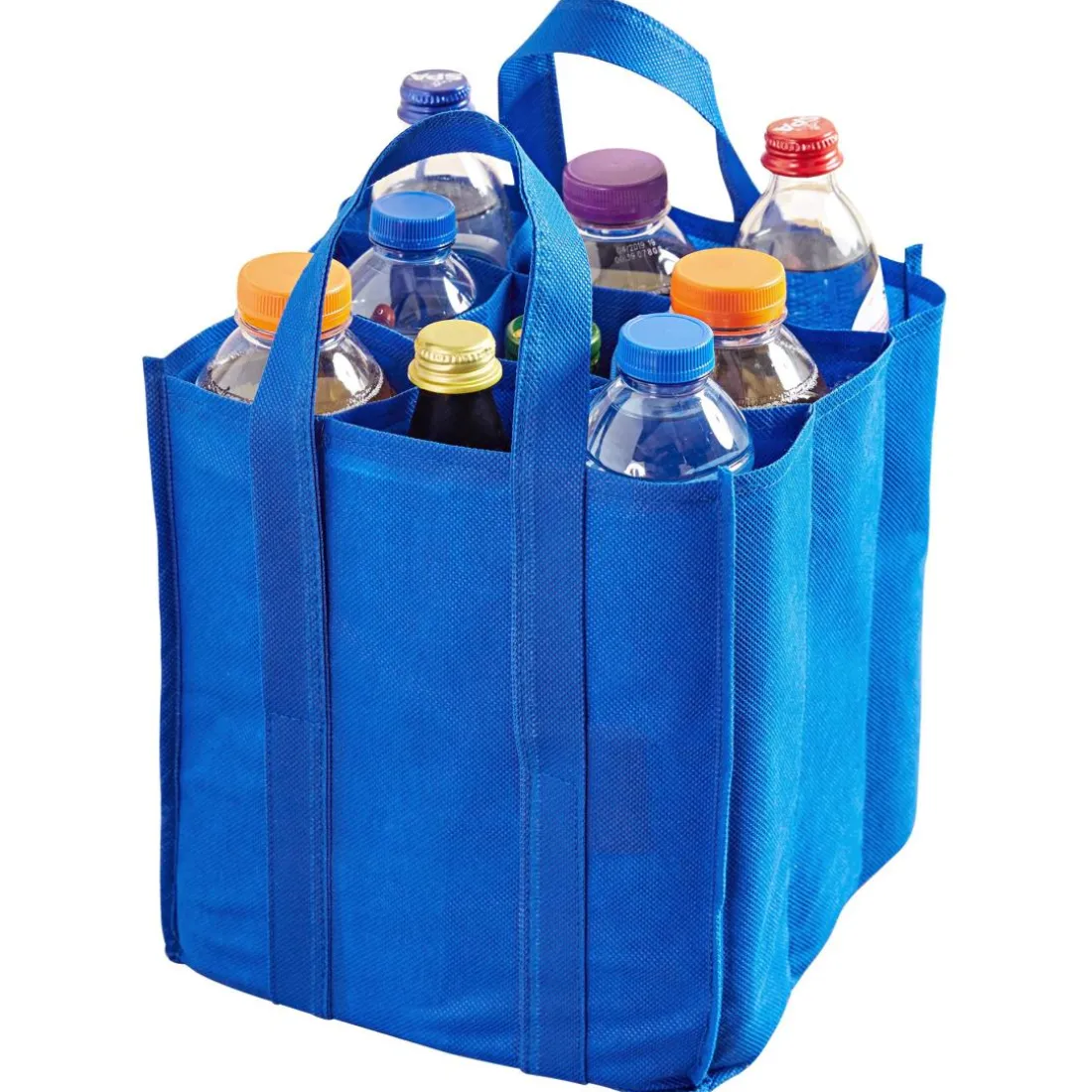 Sac transport bouteille bleu