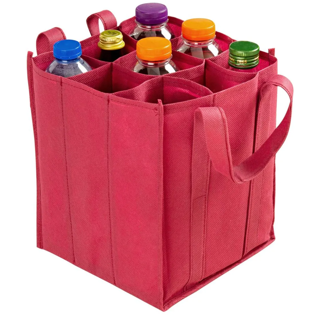 Sac transport bouteille rouge