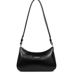 Sac trotteur porté épaule en cuir noir