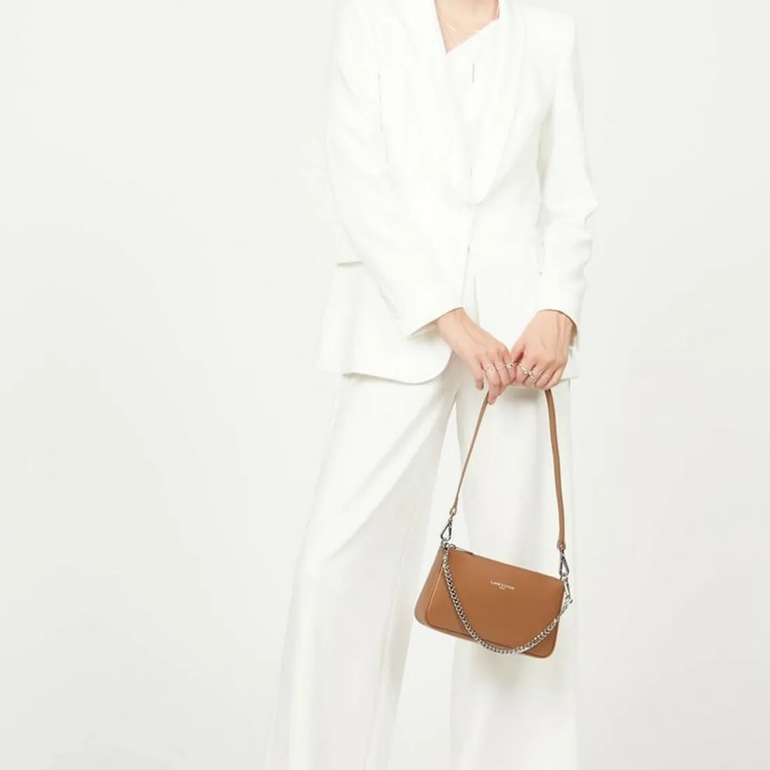 Sac trotteur Suave Even en cuir camel