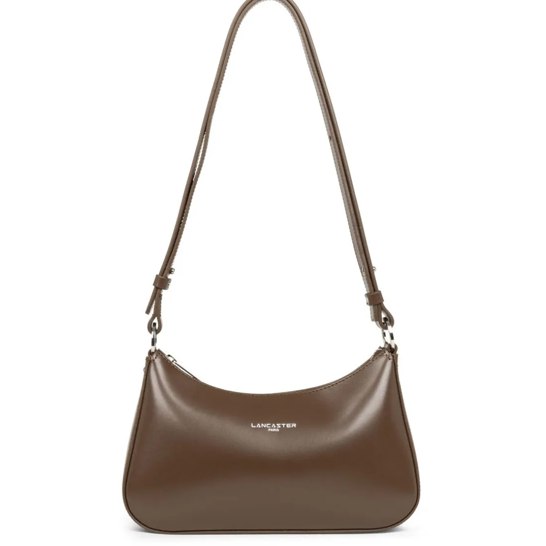 Sac trotteur Zippé Suave Ace marron en cuir