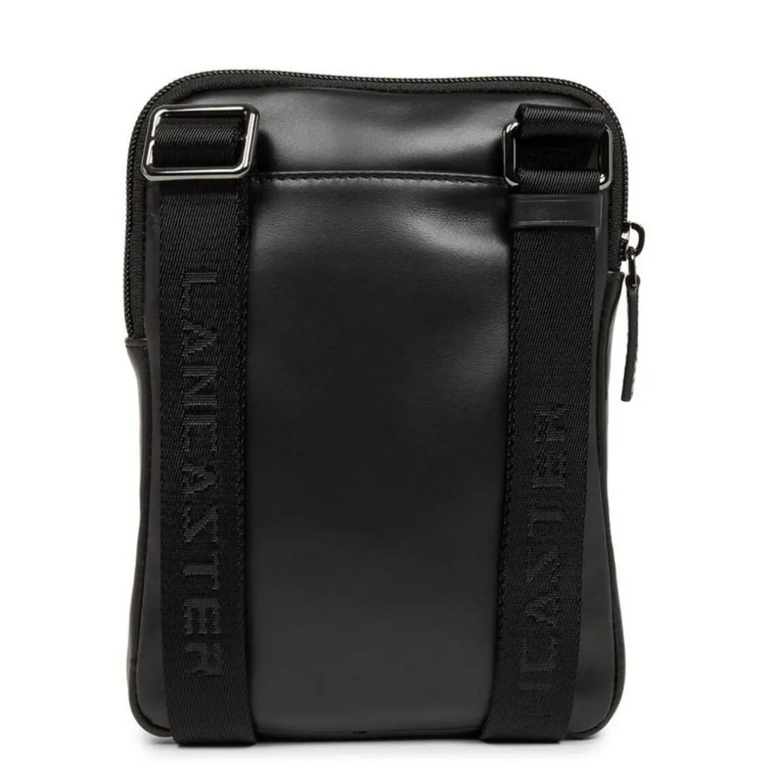 Sacoche zippée S Capital noir en cuir