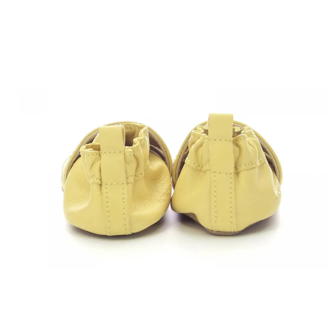 Salome Bebe Mixte en cuir jaune clair