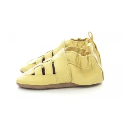 Salome Bebe Mixte en cuir jaune clair