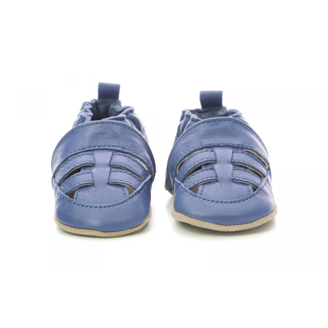 Salome Bebe Mixte en cuir bleu